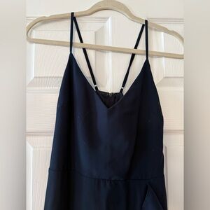 Birds Grey Theresa Chiffon in Navy